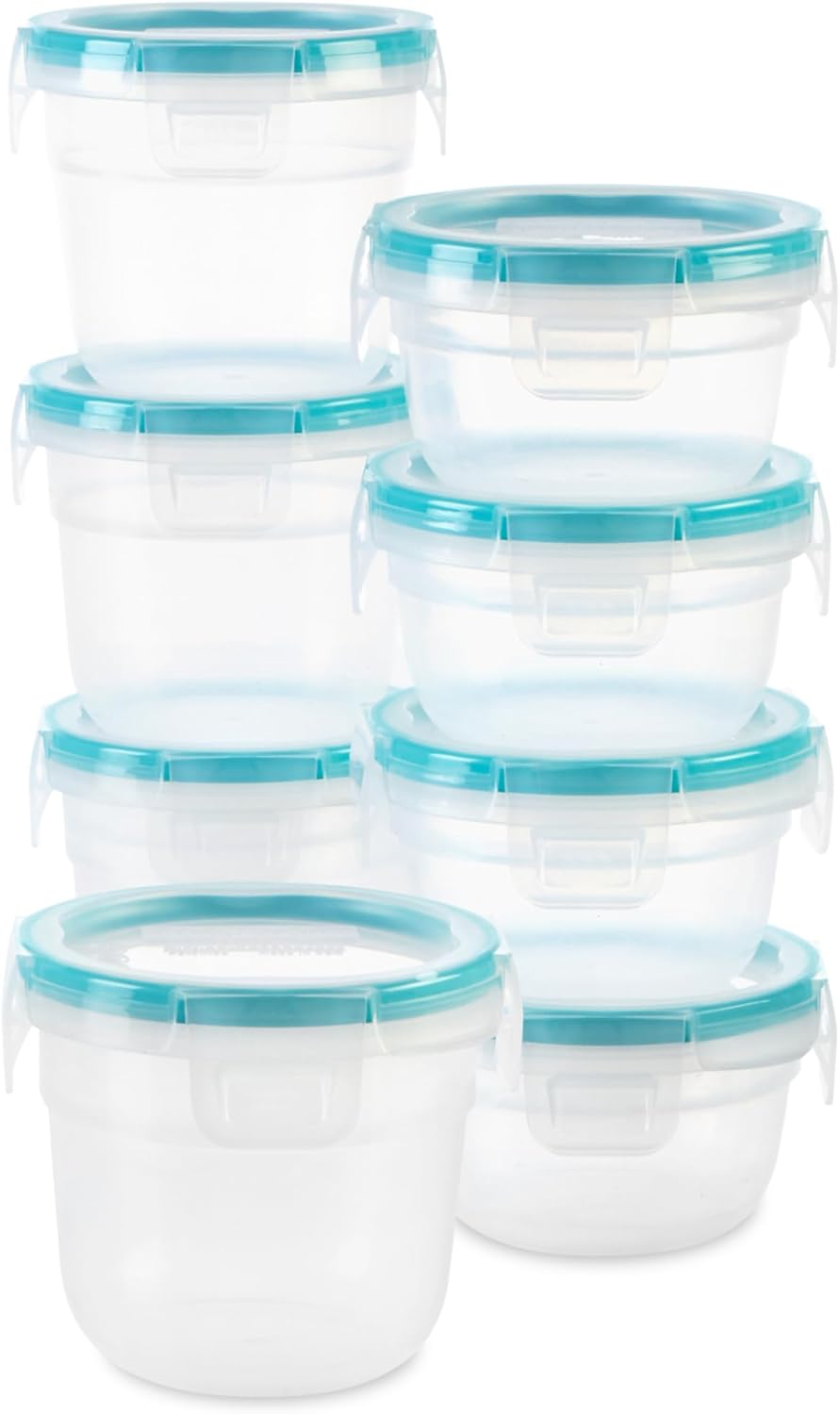 Plastic Meal-Prep Set, 16-Piece